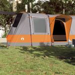 Sport si Outdoor - Camping - Corturi camping - Cort de camping tunel 4 persoane, gri/portocaliu, impermeabil - Infinity.ro