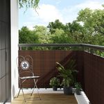 Casa si Gradina - Gradina si terasa - Garduri, panouri si accesorii - Paravan pentru balcon, maro si negru, 300x90 cm, poliratan - Infinity.ro
