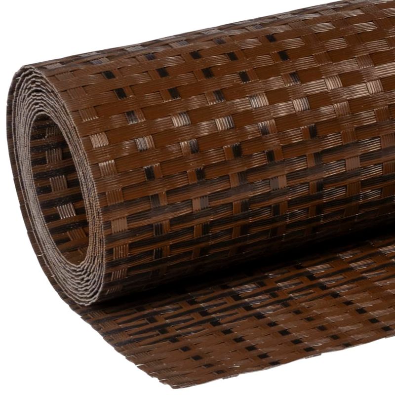 Casa si Gradina - Gradina si terasa - Garduri, panouri si accesorii - Paravan pentru balcon, maro si negru, 300x90 cm, poliratan - Infinity.ro