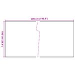 Casa si Gradina - Gradina si terasa - Garduri, panouri si accesorii - Paravan pentru balcon, maro si negru, 500x100 cm, poliratan - Infinity.ro