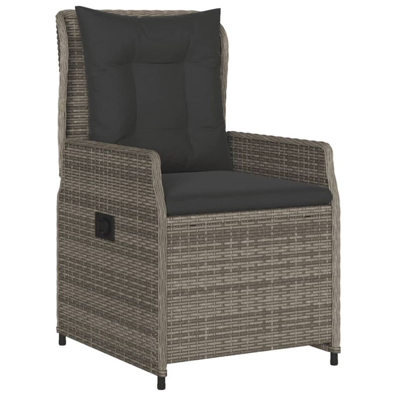 Casa si Gradina - Gradina si terasa - Mobilier exterior - Seturi mobila gradina - Set mobilier de gradina cu perne, 5 piese, gri, poliratan - Infinity.ro