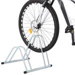 Sport si Outdoor - Ciclism - Accesorii pentru biciclete - Suporturi accesorii biciclete - Suport pentru 2 biciclete de sine statator, otel galvanizat, model triunghi - Infinity.ro