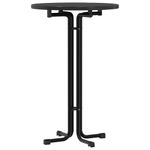 Casa si Gradina - Mobilier - Mese si birouri - Mese bucatarie si dining - Masa de bucatarie, negru, diametru 70x110 cm, lemn prelucrat și otel - Infinity.ro