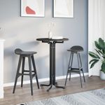 Casa si Gradina - Mobilier - Mese si birouri - Mese bucatarie si dining - Masa de bucatarie, negru, diametru 70x110 cm, lemn prelucrat și otel - Infinity.ro
