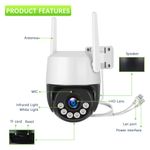 Casa si Gradina - Electrice - Smart Home - Camere de supraveghere - Camera wi fi ptz cctv ip 2 cai audio-interfon, retea, exterior-interior 1080 p - Infinity.ro