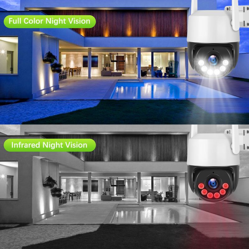 Casa si Gradina - Electrice - Smart Home - Camere de supraveghere - Camera wi fi ptz cctv ip 2 cai audio-interfon, retea, exterior-interior 1080 p - Infinity.ro