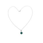 Fashion, accesorii si bijuterii - Femei - Bijuterii femei - Coliere femei - Lantisor argint cu pandantiv coroana angelit natural 8 MM - Infinity.ro