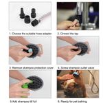 Petshop - Ingrijire si Igiena - Aparate de ingrijire - Alte aparate ingrijire animale - Perie dus cu furtun pentru caini si pisici cu par lung sau scurt cu buton de eliberare a samponului - Infinity.ro