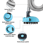 Petshop - Ingrijire si Igiena - Aparate de ingrijire - Alte aparate ingrijire animale - Perie dus cu furtun pentru caini si pisici cu par lung sau scurt cu buton de eliberare a samponului - Infinity.ro