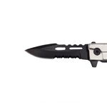 Sport si Outdoor - Camping - Cutite, bricege si accesorii - Cutite si bricege - Briceag tip pistol, IdeallStore®, 18 cm, argintiu - Infinity.ro