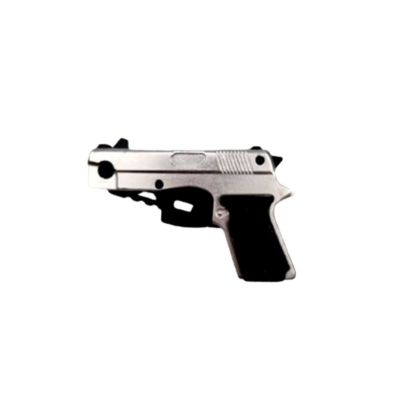 Sport si Outdoor - Camping - Cutite, bricege si accesorii - Cutite si bricege - Briceag tip pistol, IdeallStore®, 18 cm, argintiu - Infinity.ro