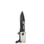 Sport si Outdoor - Camping - Cutite, bricege si accesorii - Cutite si bricege - Briceag tip pistol, IdeallStore®, 18 cm, argintiu - Infinity.ro