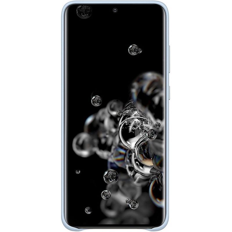 Laptop, Telefoane si Tablete - Telefoane mobile si accesorii - Accesorii Telefoane - Huse telefoane - Husa de protectie Samsung pentru Galaxy S20 Ultra,Piele naturala, Sky Albastru - Infinity.ro