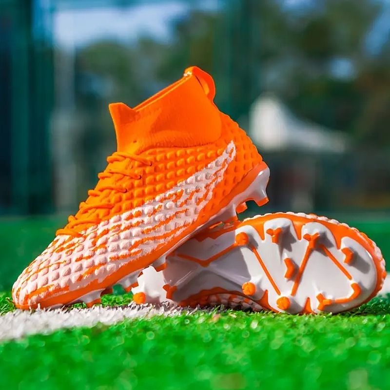 Sport si Outdoor - Echipament Sportiv - Incaltaminte sport - Pantofi sport - Ghete de fotbal MBrands FG , pentru teren cu iarba, 7.2 , culoare portocaliu 38 - Infinity.ro