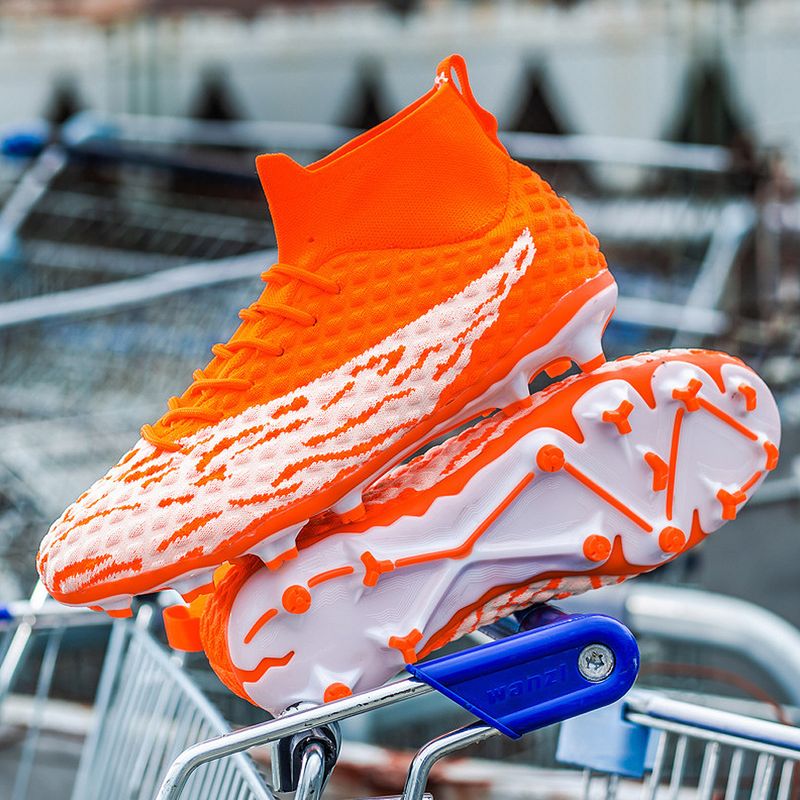 Sport si Outdoor - Echipament Sportiv - Incaltaminte sport - Pantofi sport - Ghete de fotbal MBrands FG , pentru teren cu iarba, 7.2 , culoare portocaliu 38 - Infinity.ro