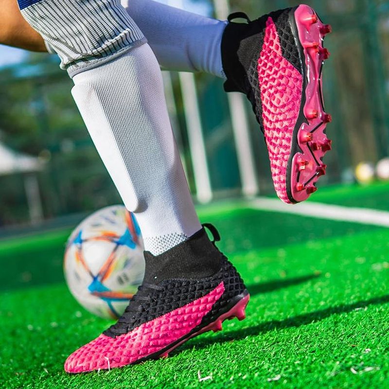 Sport si Outdoor - Echipament Sportiv - Incaltaminte sport - Pantofi sport - Ghete de fotbal MBrands FG , pentru teren cu iarba, 7.2 , culoare negru 42 - Infinity.ro