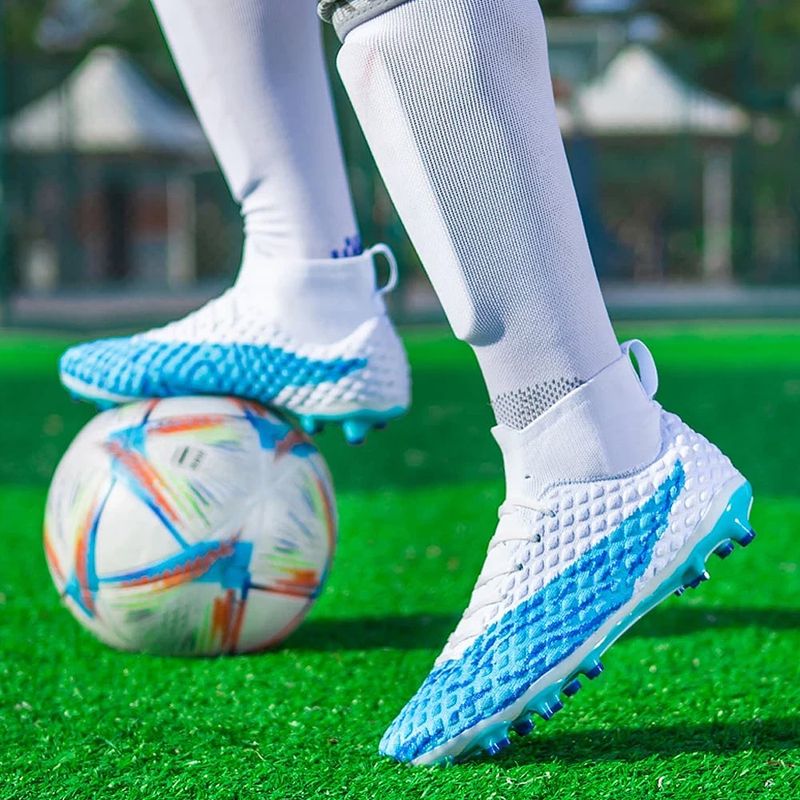 Sport si Outdoor - Echipament Sportiv - Incaltaminte sport - Pantofi sport - Ghete de fotbal MBrands FG , pentru teren cu iarba, 7.2 , culoare albastru 44 - Infinity.ro