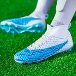 Sport si Outdoor - Echipament Sportiv - Incaltaminte sport - Pantofi sport - Ghete de fotbal MBrands FG , pentru teren cu iarba, 7.2 , culoare albastru 44 - Infinity.ro