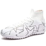 Sport si Outdoor - Echipament Sportiv - Incaltaminte sport - Pantofi sport - Ghete de fotbal MBrands cu glezniera 7.4 pentru teren sintetic culoare alb 38 - Infinity.ro