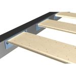 Casa si Gradina - Mobilier - Saltele si somiere - Somiere - Somiera pat Sanremo, 12 lamele, cadru metal, fara picioare, 140 x 200 - Infinity.ro