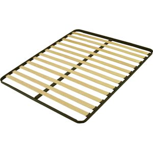 Somiera pat Milano 140x200, 13 lamele lemn, cadru metal, fara picioare