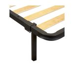 Casa si Gradina - Mobilier - Saltele si somiere - Somiere - Somiera pat Milano 140x200, 13 lamele lemn, cadru metal, cu picioare 25 cm - Infinity.ro