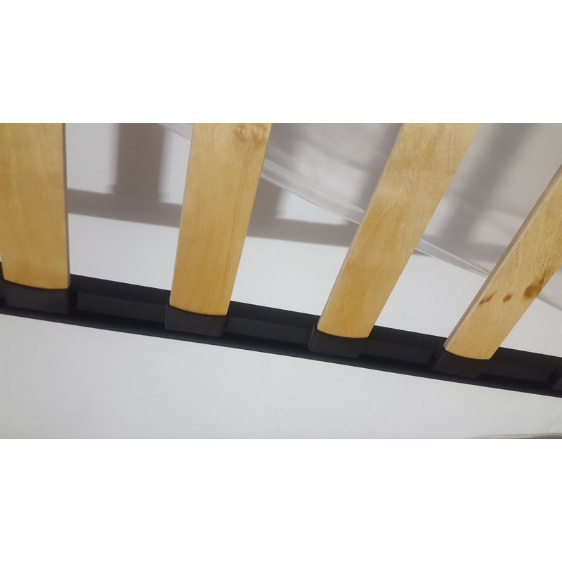 Casa si Gradina - Mobilier - Saltele si somiere - Somiere - Somiera pat Milano 160x200 cu picioare, 13 lamele lemn, cadru metal - Infinity.ro