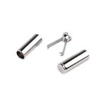 Casa si Gradina - Decoratiuni - DIY - Articole mercerie - Set 2 capete metalice cu sigurante pentru snur Crisalida, 6 mm, Argintiu - Infinity.ro