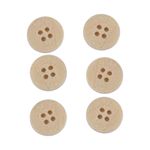 Casa si Gradina - Decoratiuni - DIY - Articole mercerie - Set 10 nasturi din plastic cu 4 gauri Crisalida, diametru 17.5 mm, Crem - Infinity.ro