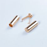 Casa si Gradina - Decoratiuni - DIY - Articole mercerie - Set 2 capete metalice cu sigurante pentru snur Crisalida, 6 mm, Auriu - Infinity.ro