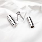 Casa si Gradina - Decoratiuni - DIY - Articole mercerie - Set 2 capete metalice cu sigurante pentru snur Crisalida, 6 mm, Argintiu - Infinity.ro