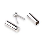 Casa si Gradina - Decoratiuni - DIY - Articole mercerie - Set 2 capete metalice cu sigurante pentru snur Crisalida, 6 mm, Argintiu - Infinity.ro