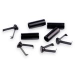 Casa si Gradina - Decoratiuni - DIY - Articole mercerie - Set 2 capete metalice cu sigurante pentru snur Crisalida, 6 mm, Negru - Infinity.ro