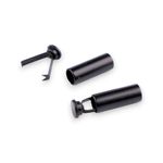 Casa si Gradina - Decoratiuni - DIY - Articole mercerie - Set 2 capete metalice cu sigurante pentru snur Crisalida, 6 mm, Negru - Infinity.ro