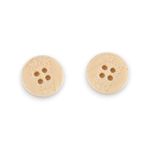 Casa si Gradina - Decoratiuni - DIY - Articole mercerie - Set 10 nasturi din plastic cu 4 gauri Crisalida, diametru 17.5 mm, Crem - Infinity.ro