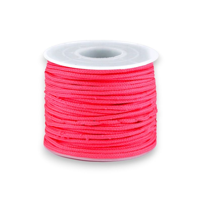 Casa si Gradina - Decoratiuni - DIY - Articole mercerie - Cordelina paracord Crisalida, diametru 2.5 mm, lungime 25 m, Roz neon - Infinity.ro