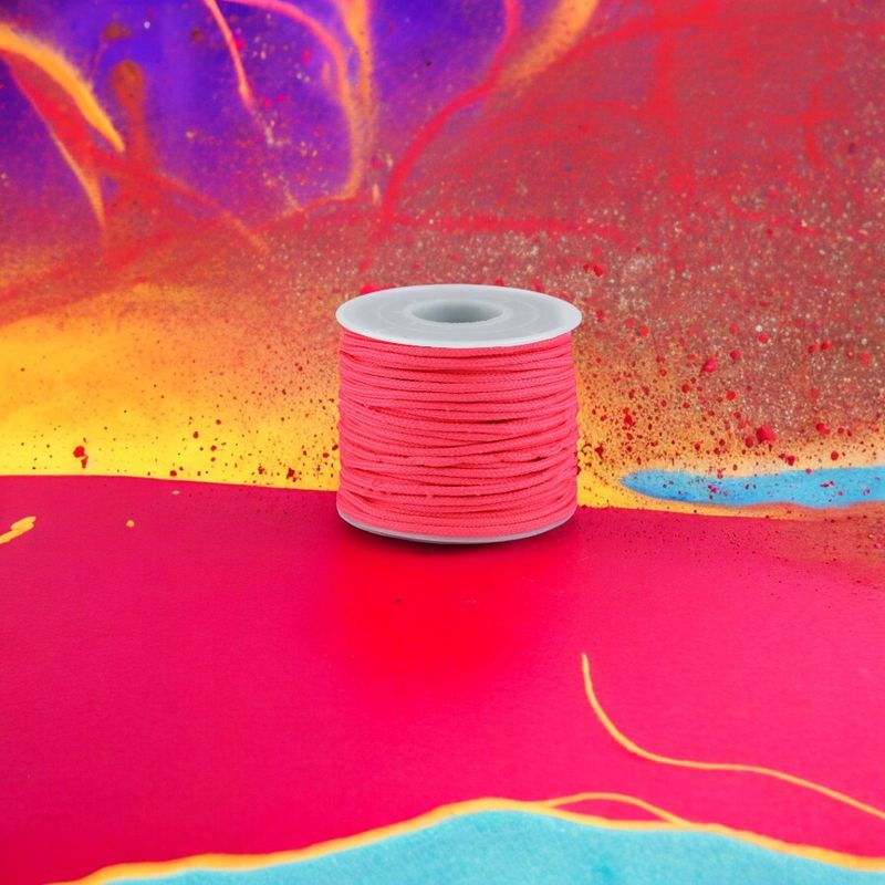 Casa si Gradina - Decoratiuni - DIY - Articole mercerie - Cordelina paracord Crisalida, diametru 2.5 mm, lungime 25 m, Roz neon - Infinity.ro