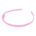 Fashion, accesorii si bijuterii - Femei - Accesorii femei - Accesorii pentru par femei - Bentita din plastic cu pieptene Crisalida, latime 1.4 cm, Roz deschis - Infinity.ro