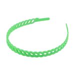 Fashion, accesorii si bijuterii - Femei - Accesorii femei - Accesorii pentru par femei - Bentita decorabila din plastic pentru par Crisalida, latime 1.3 cm, Verde - Infinity.ro