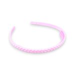 Fashion, accesorii si bijuterii - Femei - Accesorii femei - Accesorii pentru par femei - Bentita din plastic cu pieptene Crisalida, latime 1.4 cm, Roz deschis - Infinity.ro