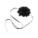 Fashion, accesorii si bijuterii - Femei - Bijuterii femei - Coliere femei - Colier gotic pentru gat Crisalida, diametru 10,5 cm, Floare neagra - Infinity.ro