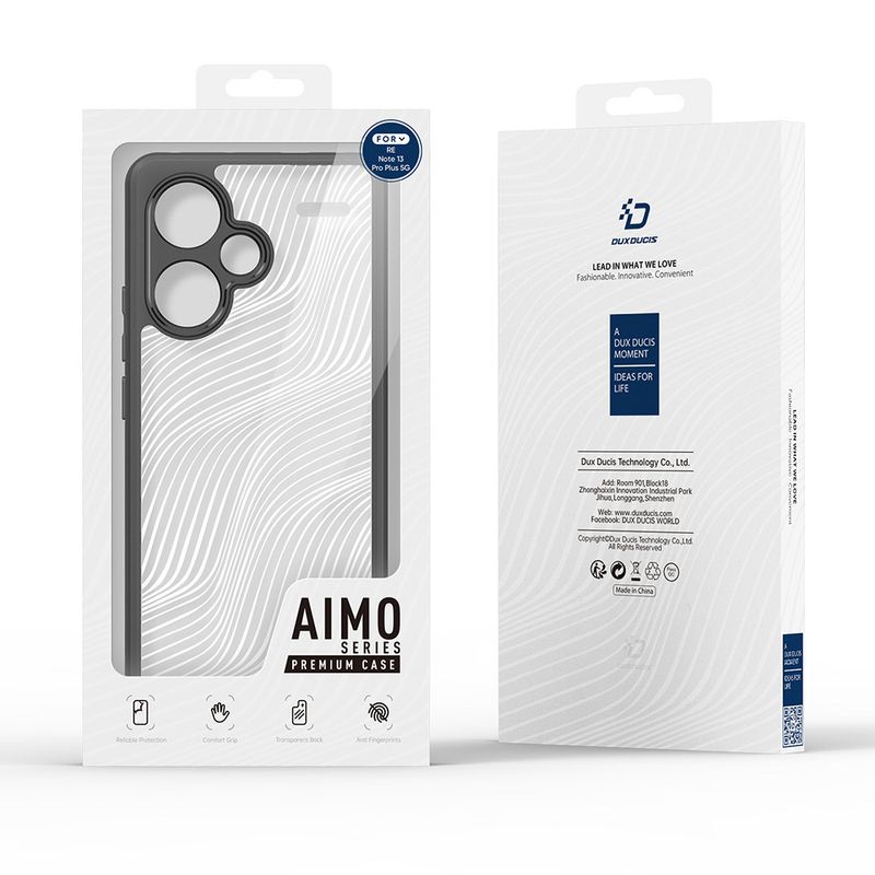 Laptop, Telefoane si Tablete - Telefoane mobile si accesorii - Accesorii Telefoane - Huse telefoane - Husa pentru Xiaomi Rosumi Note 13 Pro+ 5G - Dux Ducis Aimo Series - Negru - Infinity.ro