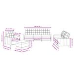 Casa si Gradina - Mobilier - Seturi de mobilier - Seturi living - Set canapea cu perne, 4 piese, rosu vin, material textil - Infinity.ro
