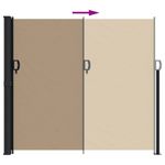 Casa si Gradina - Gradina si terasa - Umbrele si pavilioane - Umbrele - Copertina laterala retractabila, gri taupe, 180x300 cm - Infinity.ro