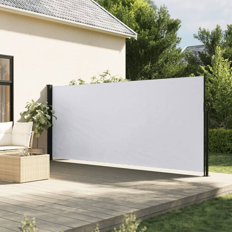 Casa si Gradina - Gradina si terasa - Umbrele si pavilioane - Umbrele - Copertina laterala retractabila, alb, 180x600 cm - Infinity.ro