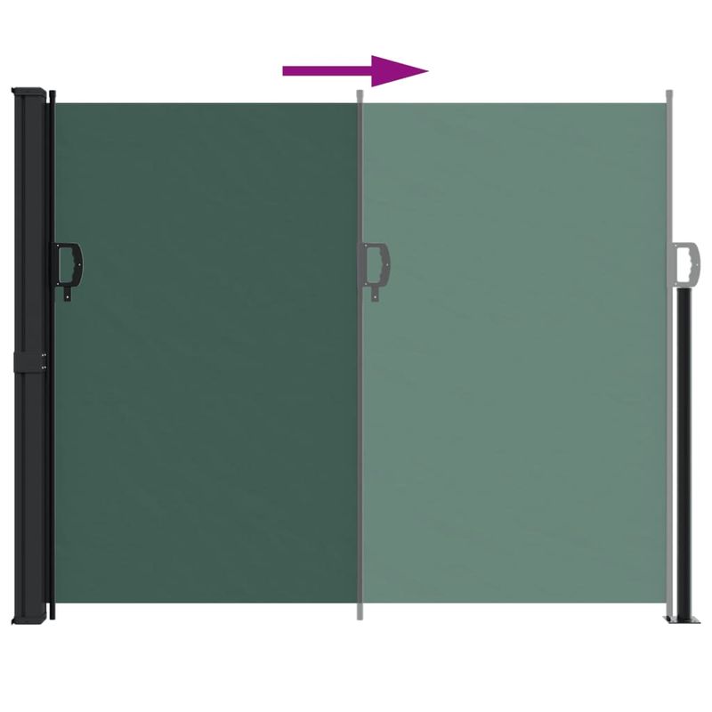 Casa si Gradina - Gradina si terasa - Umbrele si pavilioane - Umbrele - Copertina laterala retractabila, verde inchis, 170x300 cm - Infinity.ro