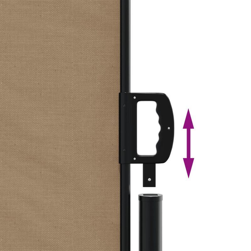 Casa si Gradina - Gradina si terasa - Umbrele si pavilioane - Umbrele - Copertina laterala retractabila, gri taupe, 220x600 cm - Infinity.ro