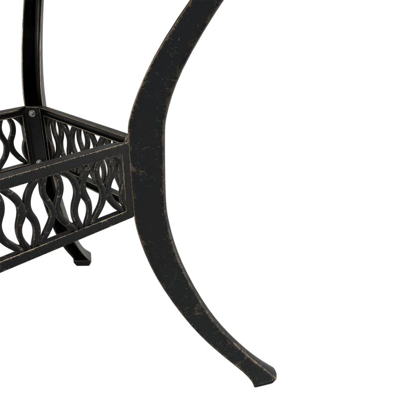 Casa si Gradina - Gradina si terasa - Mobilier exterior - Seturi mobila gradina - Set mobilier bistro, 3 piese, bronz, aluminiu turnat - Infinity.ro