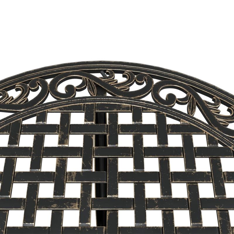 Casa si Gradina - Gradina si terasa - Mobilier exterior - Seturi mobila gradina - Set mobilier bistro, 3 piese, bronz, aluminiu turnat - Infinity.ro