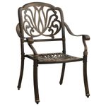 Casa si Gradina - Gradina si terasa - Mobilier exterior - Seturi mobila gradina - Set mobilier bistro, 3 piese, bronz, aluminiu turnat - Infinity.ro
